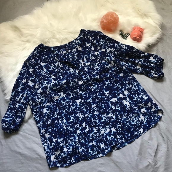 NYDJ Tops - Blue and white tunic top